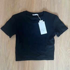 Zara Black Crop Top